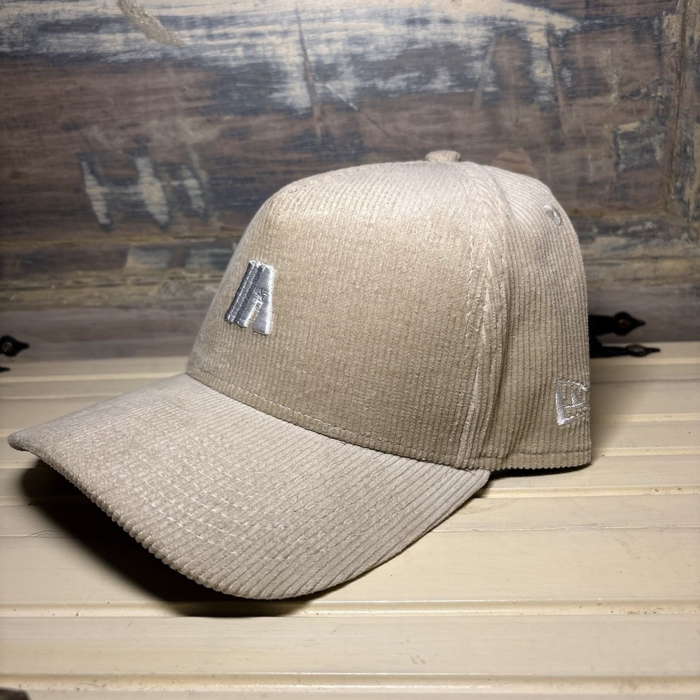 New Era 9FORTY Houston Astros Micro Cord Cream A-Frame Snapback Hat
